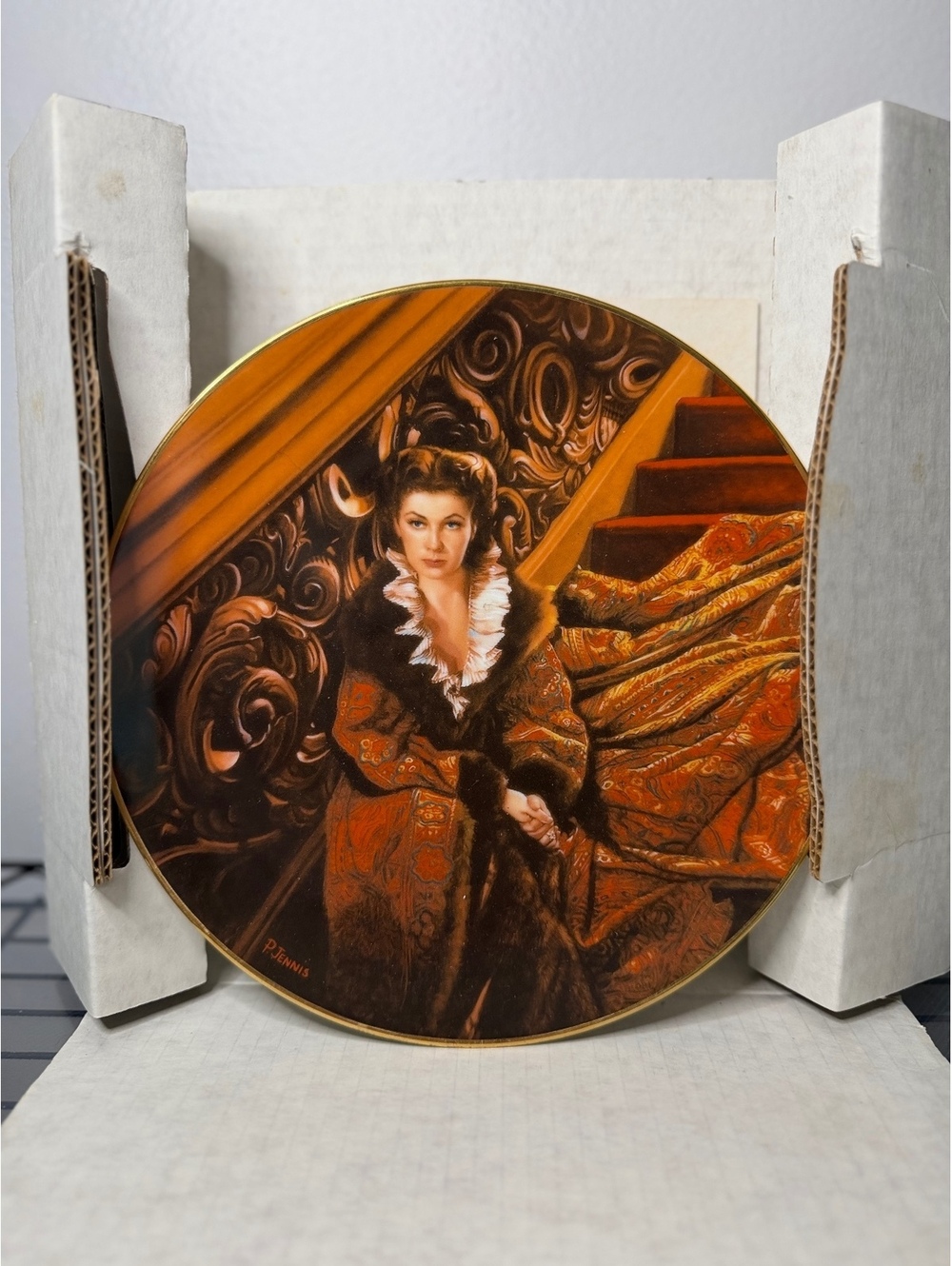W. S. George Collector's Edition Gone With The Wind 'Waiting for Rhett' Plate by